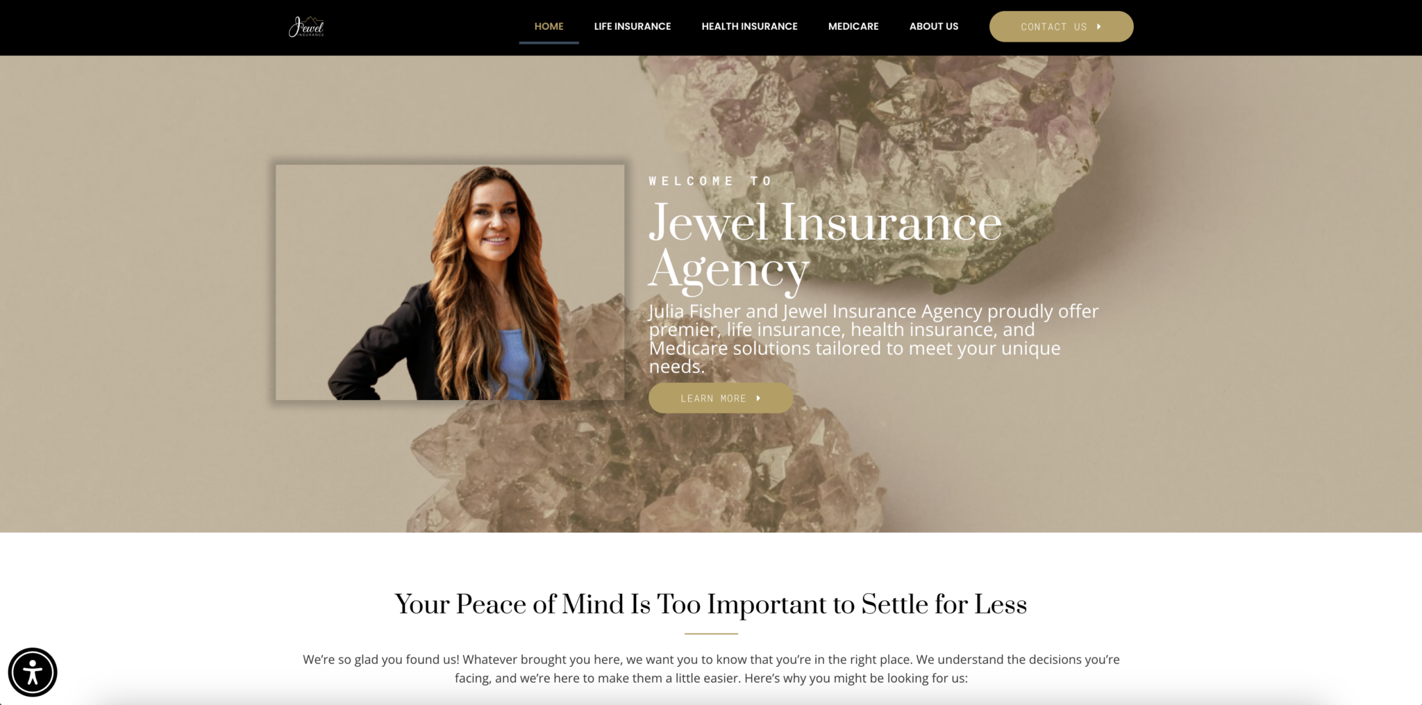 Jewel Insurance Agency Website development Project from Enliven Collective Marketing
