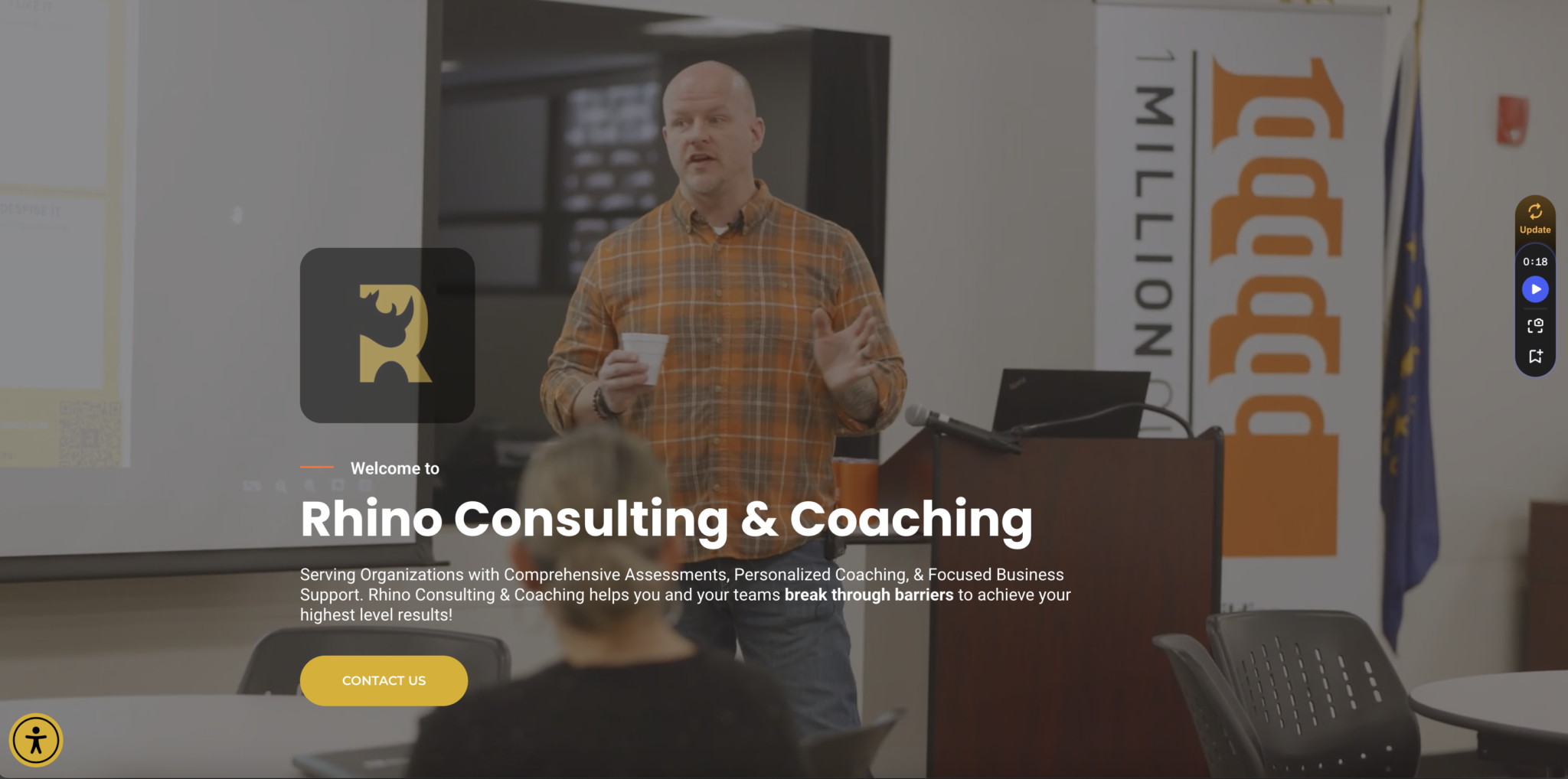 Rhino Consulting & Coaching Website Development Project from Enliven Collective Marketing