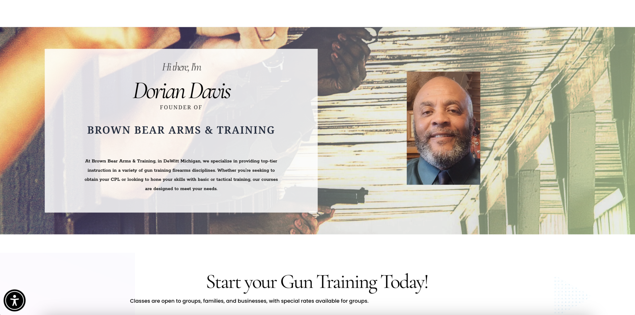 Brown Bear Arms & Training Website Development Project by Enliven Collective Marketing in South Bend, INDIANA