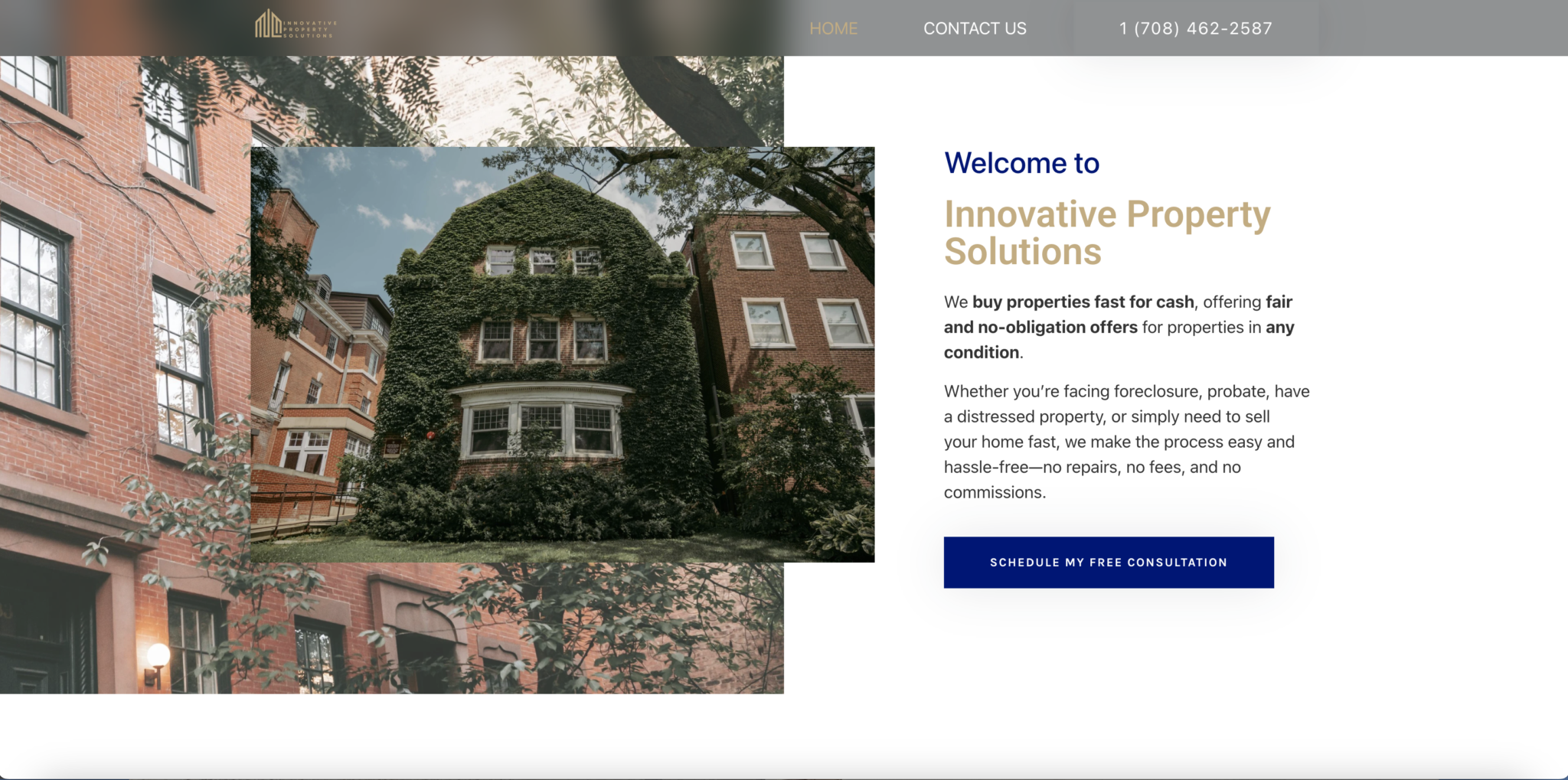 Innovative Property Solutions website created by Enliven Collective Marketing