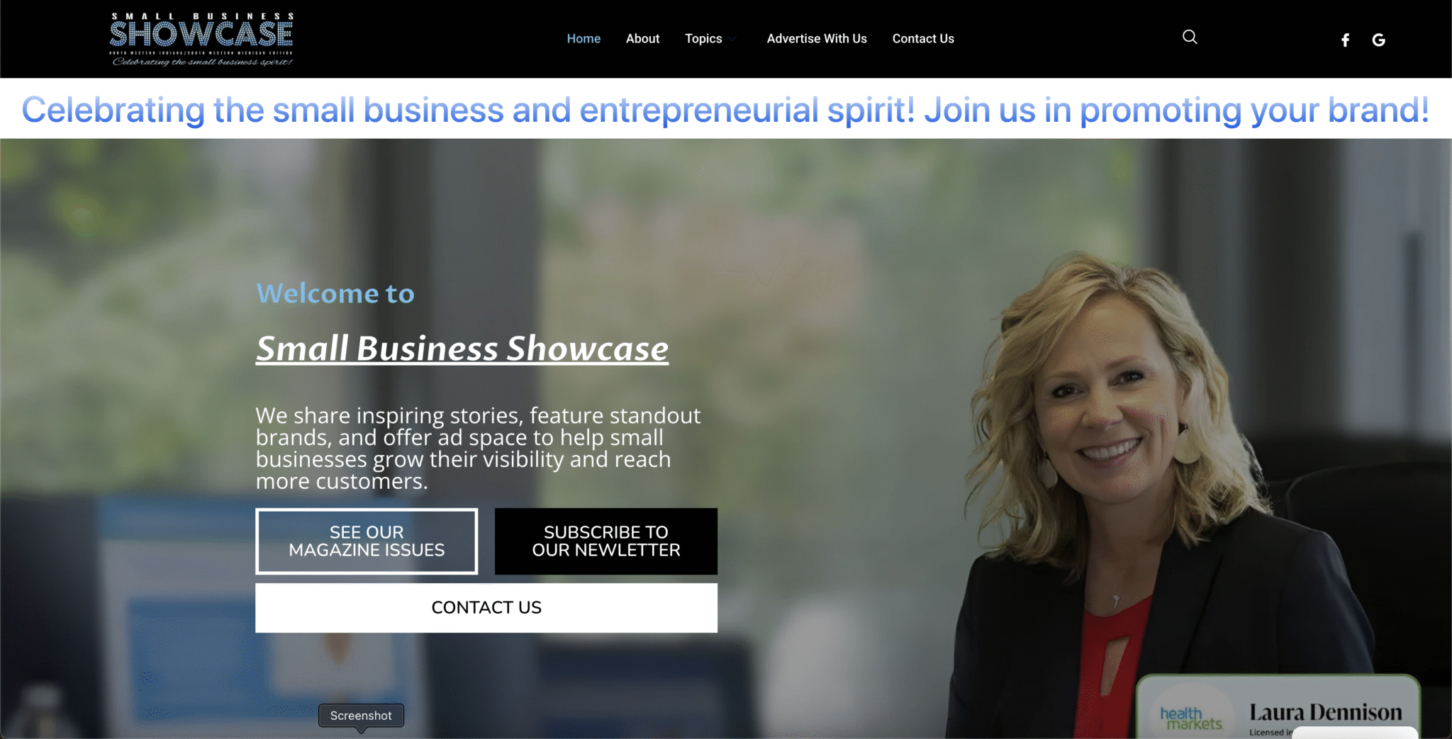 Small Business Showcase Website