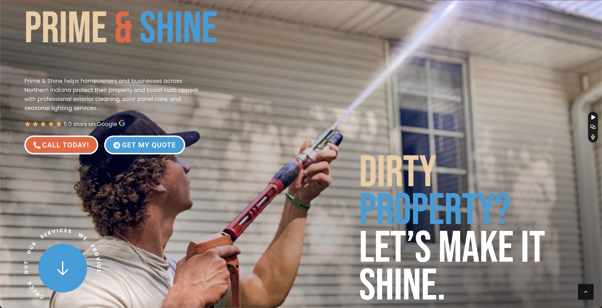 Prime and Shine website by Enliven Collective Marketing